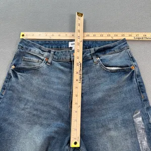 Sonoma Jeans 4R Blue Womens High Rise Straight Leg Medium Wash Faded Denim NWOT thumbnail 4