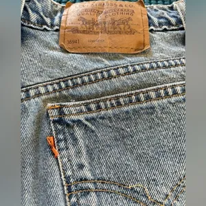 VTG Levi’s 941 Orange Tab High Waisted Denim Shorts Sz 8 Reg Fit Cut Offs thumbnail 4