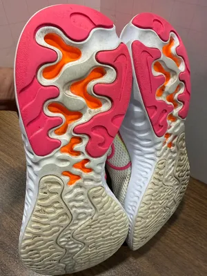 Nike Women’s 11 Renew Run Sneakers, 'Platinum Pink Blast' thumbnail 4