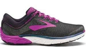 Brooks PureCadence 7 Running Shoe Lace Up Low Reflective Athletic Black Purple 8 thumbnail 1