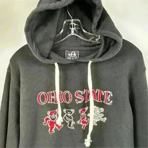 J America Ohio State‎ Women's XL Black Cropped Hoodie Graphic Casual thumbnail 2