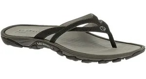 Merrell Gray and Black Women's Flip-Flop Sandals thumbnail 1