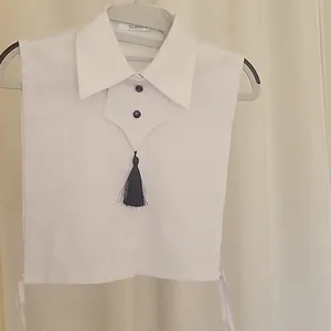 Etsy NWTS New White Clothes tassel removable collar shirt. thumbnail 5