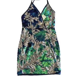 NWT Love and Other Things Multicolor Sequin Dress - Size M thumbnail 4