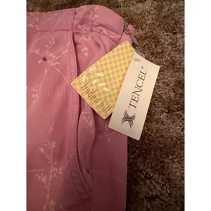 NWT Linden Hill Tencel Lyocell Midi Skirt Soft Flowy Drawstring Pink Floral thumbnail 3