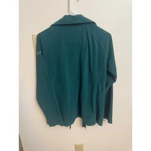 Columbia Womens Teal Green Full Zip Fleece Jacket Mock Neck Size Medium thumbnail 2
