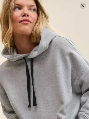 Aerie Travel Hoodie Oversized Gray Small thumbnail 2