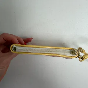 Y2K Coach Madison Op Art Pink Yellow Ombré Mini Wristlet 2009 Patent Leather thumbnail 8