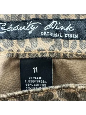 Celebrity Pink Leopard Print Straight Leg Jeans Size 11 thumbnail 2