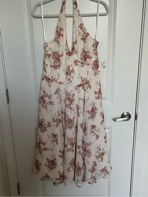 NEW Altar’d State Floral Halter Midi/Maxi Dress Size XL NWT thumbnail 4