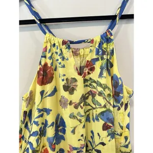 Anthropologie x Vanessa Virginia Flowy Dress Sz 0 Floral Sundress Yellow 2016 thumbnail 3