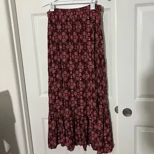 Earthbound Long Boho Maxi Skirt With Front Slit And Buttons thumbnail 4