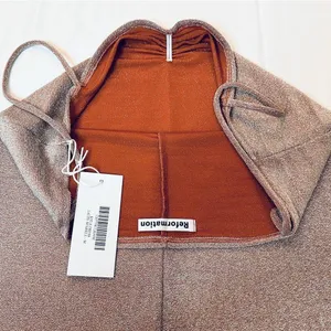 Reformation NWT Kyla Dress - Taupe Sparkle - M thumbnail 10