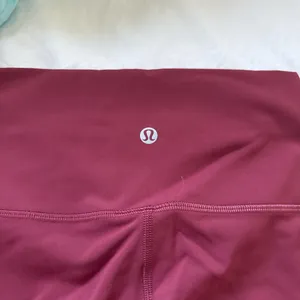Lululemon Maroon Leggings 25" thumbnail 3