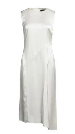 ZARA White Satin Dress thumbnail 1