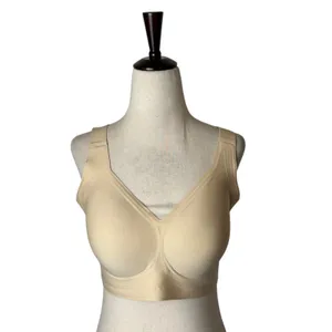 LetsJoli Jelly Bra Women Large Beige NWT Wireless Push Up Full Coverage Support thumbnail 2