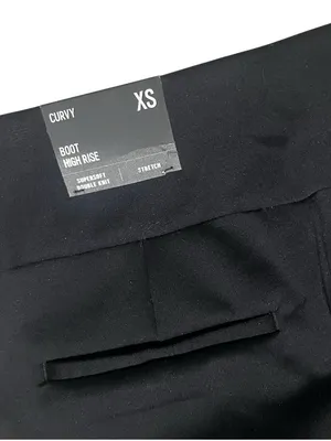 EXPRESS Black Pants Curvy Boot High Rise Double Knit Stretch Size XS NEW NWT thumbnail 8