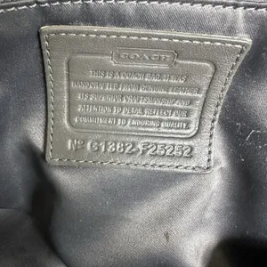 Coach Taylor‎ Gathered Leather Alexis Carryall Tote F25252 Grey Shoulder Handbag thumbnail 9