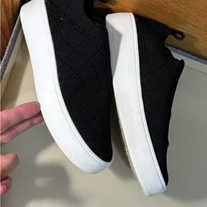 Steve Madden Bequilt sneaker slip on loafer stretch sock comfy shoes sz 6 thumbnail 3
