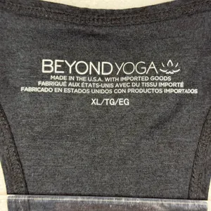 Beyond Yoga Space Dye V-Neck Racerback Sports Bra Dark Knight SD8002 XL NWT thumbnail 2
