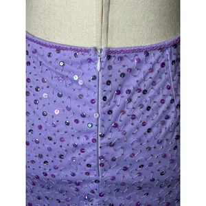 Dyspnea Paris Circa 2004‎ Dress Women Small Purple Sequin Cowl Neck Mini Party thumbnail 11