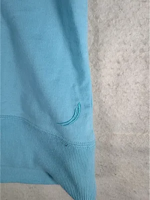 Exertek Women’s Small Light Blue Crewneck Sweatshirt Pullover Raglan Casual thumbnail 7