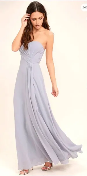 LULUS Elegant Prom Wedding Bridesmaid Sexy Flowy Romantic Sophisticated Maxi thumbnail 1