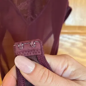 White Fox Boutique Plum Lace Sheer Bodysuit thumbnail 5