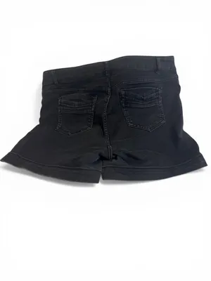 d.jeans Womens Black Denim Shorts Size 14 Stretch Casual Flare Hem Mid Rise thumbnail 3