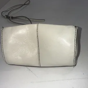 HOBO Mini Elan White Leather Small Minimalist Boho Western Crossbody Bag Purse thumbnail 5