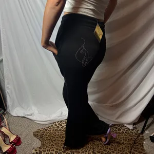Baby Phat Y2K Black Velour Tracksuit pants thumbnail 2