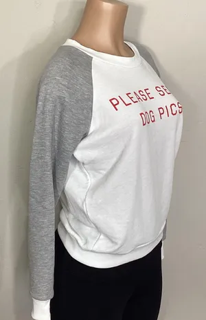 Wildfox New. Please Send Dog Pictures sweatshirt. Small. Retails $98 thumbnail 4