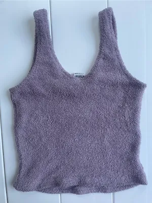 Victoria’s Secret PINK Tank Fuzzy Sleep Tank, Size XS thumbnail 2