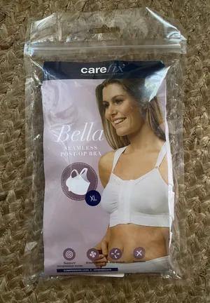 Carefix Bella Seamless Post Op Surgery Compression Bra White Size XL thumbnail 1