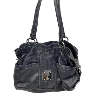 Tignanello Black Leather Shoulder Bag thumbnail 1