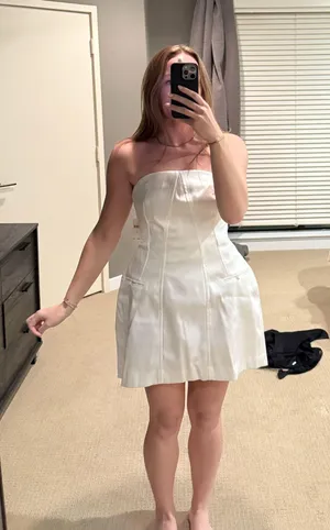 Anthropologie White Dress thumbnail 2