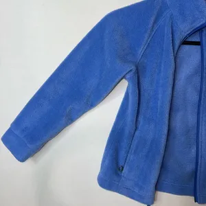 Columbia Fleece Jacket Youth Girls XS 6/7 Blue Full Zip Up Soft Warm Outdoor NEW thumbnail 4