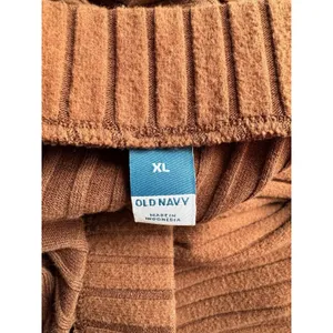 Old Navy Brown Ribbed Knit Pull On Maxi Skirt Women’s Size XL thumbnail 4