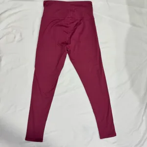 Terez New York Purple Burgundy Colorblock Leggings Crop Top Set M thumbnail 7