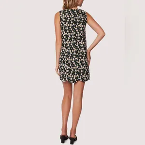 Lost + Wander Chamomile Hills Mini Shift Dress Black White Floral Size M NWT thumbnail 11