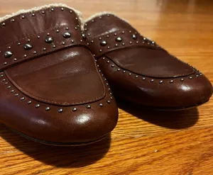 Vince Camuto Leather Studded Mules - Alvintal Size 10 thumbnail 4