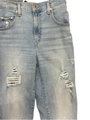 Levi’s SilverTab Mom Jeans Women’s W26 L27 Light Wash Distressed‎ High Rise thumbnail 8