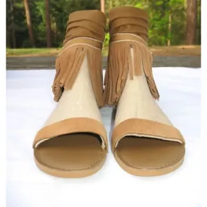 NWT Ugg Koolaburra Brown Fringe Boho Sandals thumbnail 4