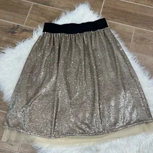 Free People flashing lights metallic sequined skirt thumbnail 9
