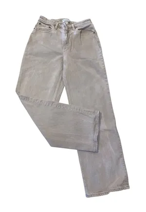 Abercrombie & Fitch Relaxed Jeans 29 8R Tan‎ Curve Love 90s High Rise Retro thumbnail 1