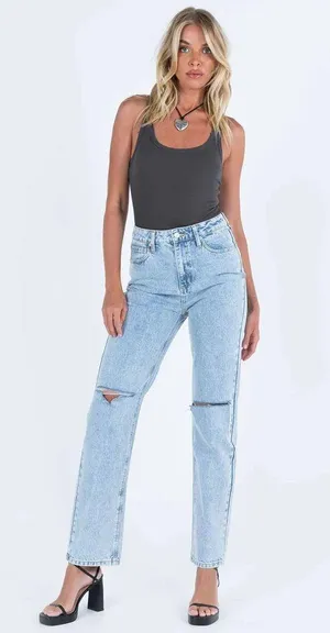 Princess Polly Wide Leg Jeans thumbnail 1