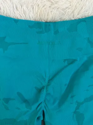 Aurola teal camo workout leggings thumbnail 2