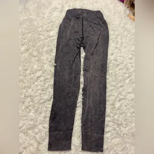 PINK Active Victoria’s Secret grey leggings pants workout yoga woman’s Medium thumbnail 3
