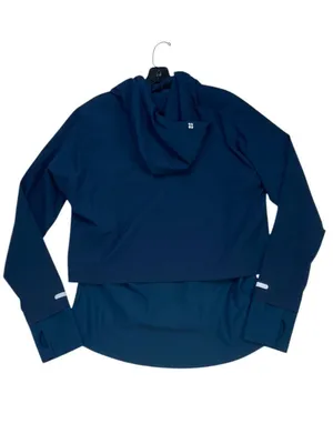 -Sweaty Betty London Jacket Womens Size L Navy Blue Double Layer Yoga Athleisure thumbnail 2