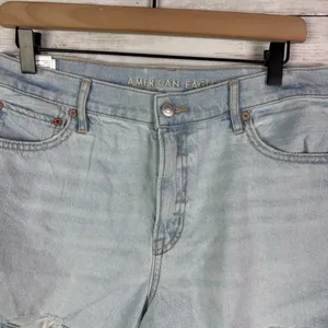 American Eagle Relaxed Fit Denim Shorts Size 10 Strigid thumbnail 2